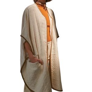 Anthropologie Textured Blanket Kimono